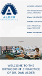 Mobile Screenshot of alderorthodontics.com